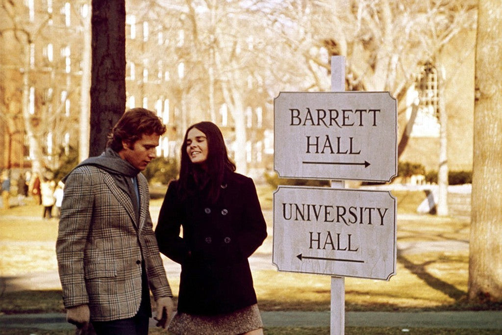 This iconic scene from 'Love Story' (1970) starring Ali MacGraw and Ryan O'Neal is inspiring on so many levels