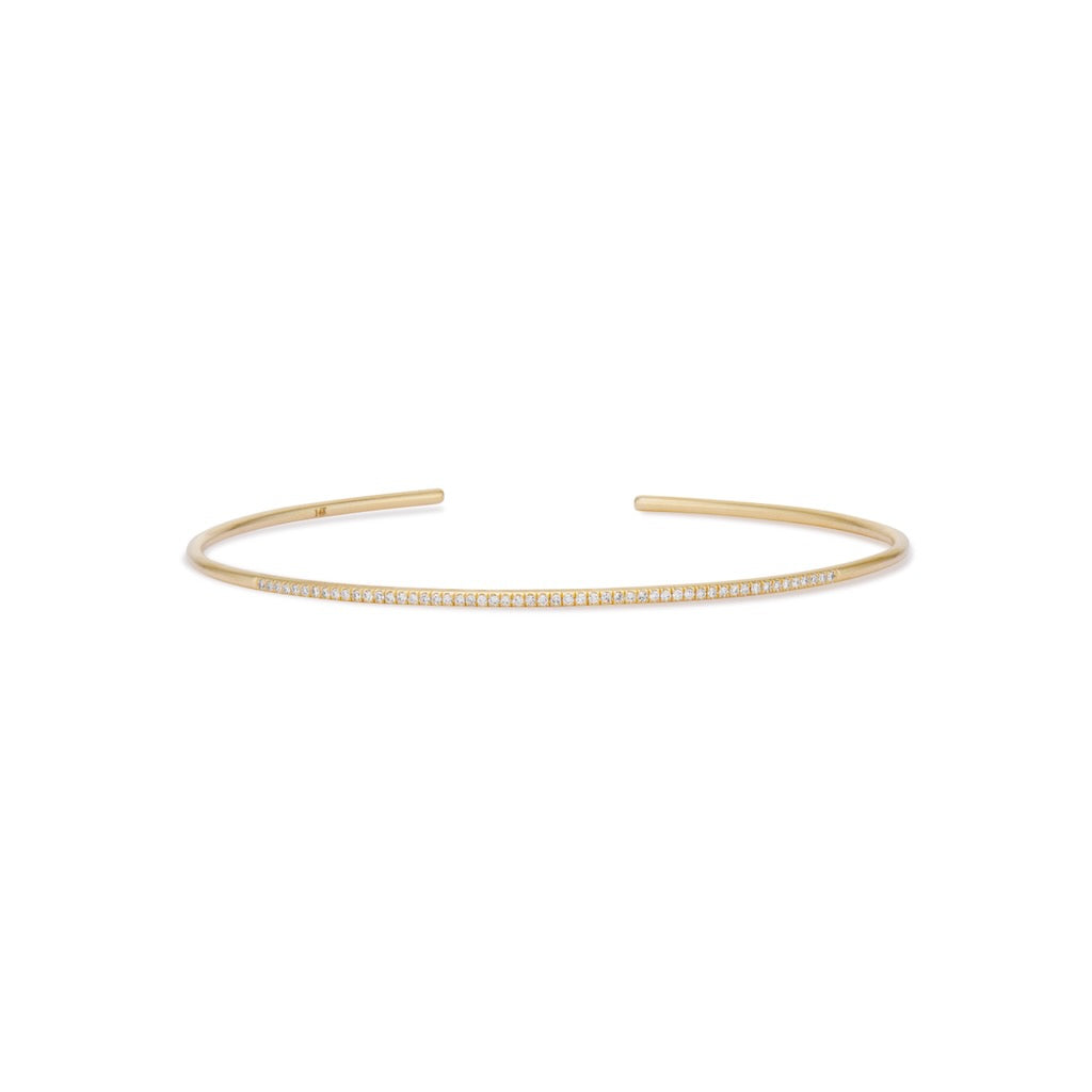 18k Gold Cuff Bracelet with Diamonds