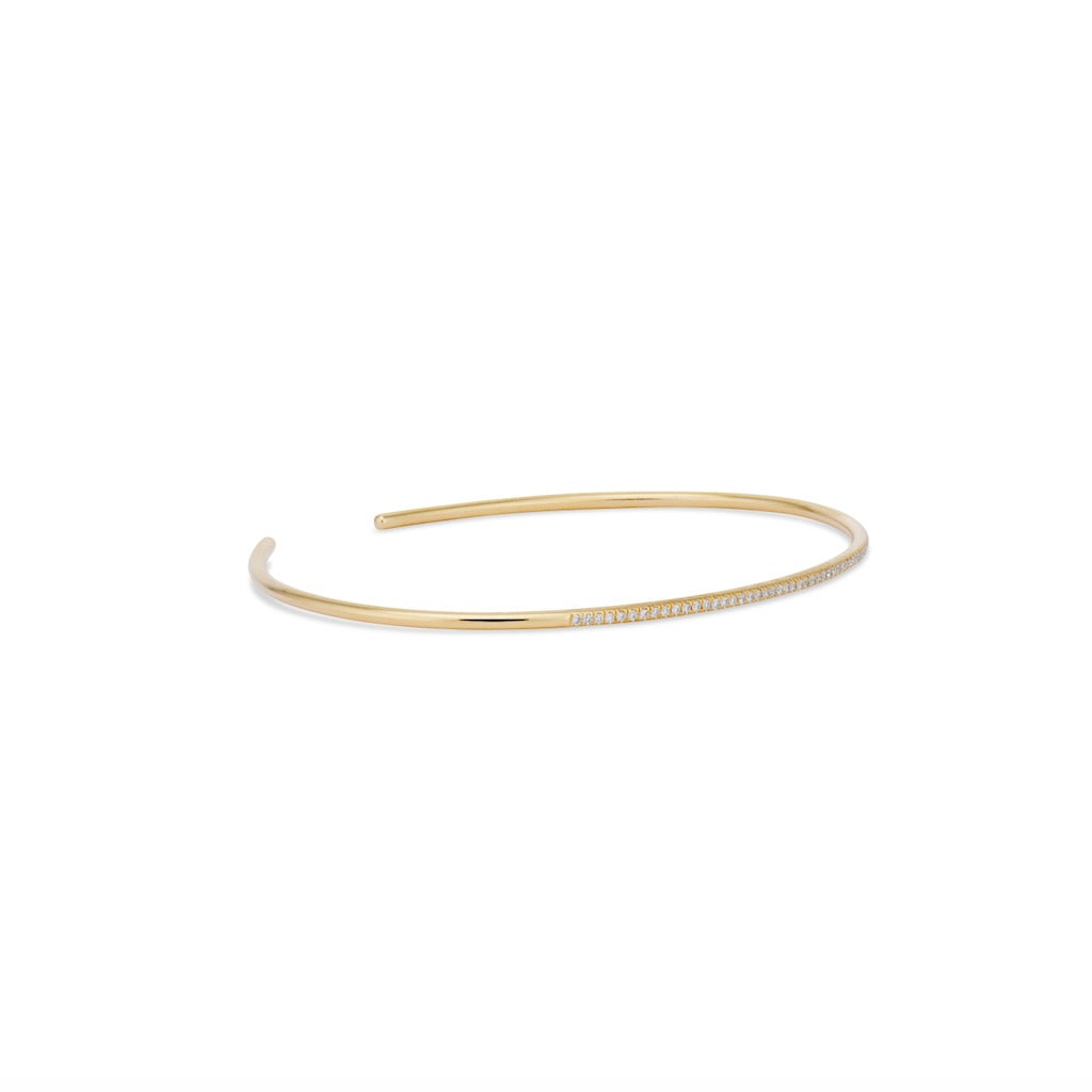 18k Gold Cuff Bracelet with Diamonds