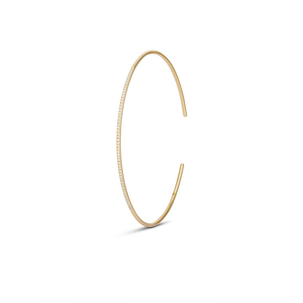 18k Gold Cuff Bracelet with Diamonds