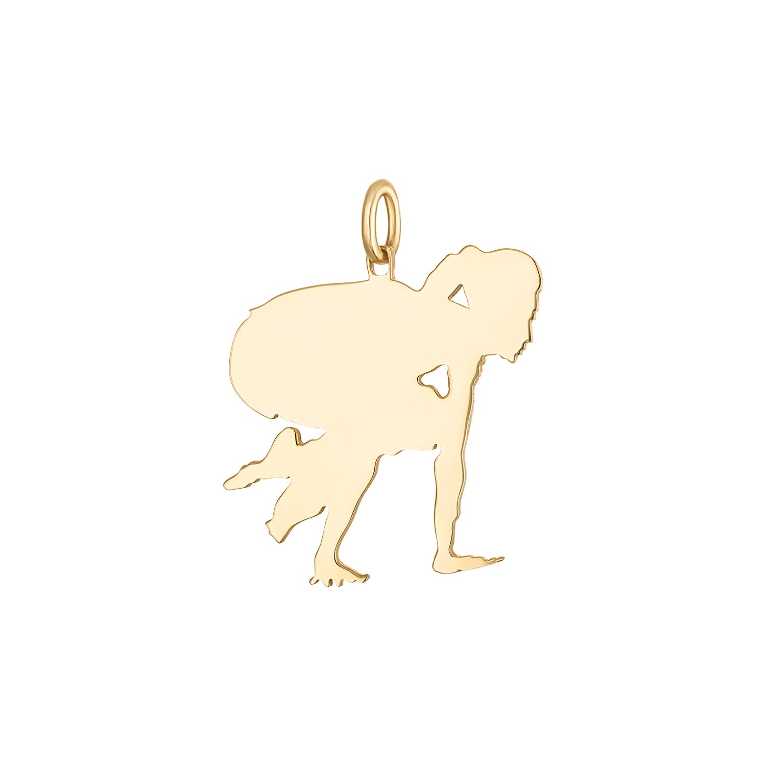 18k Gold Bow Pose on Wire