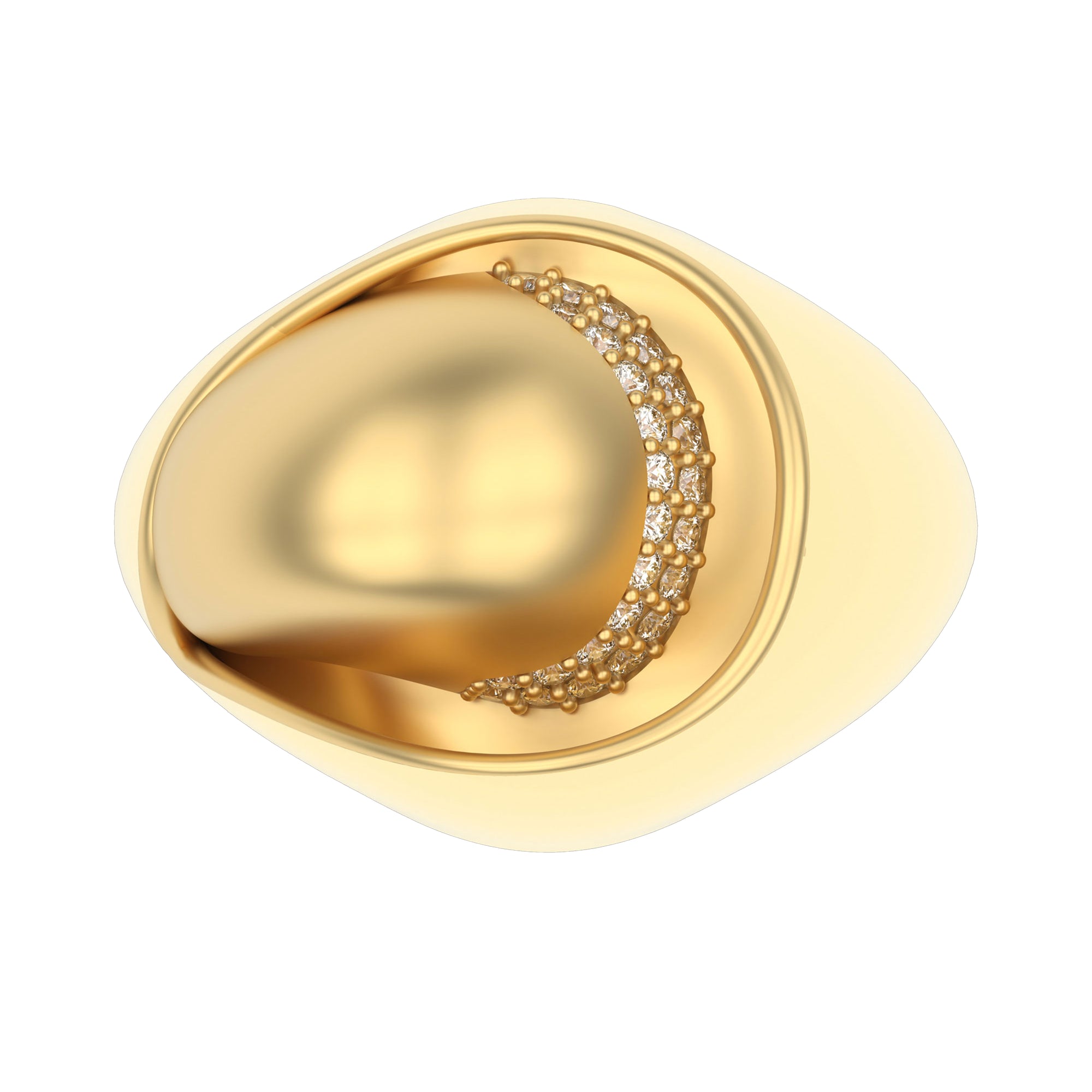 18k Gold Ring with Diamonds